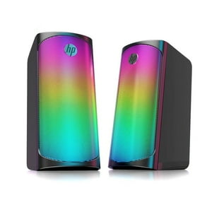 Hp - Parlantes Gamer Bluetooth 3W Rms X2 Rgb Negro Dhe-6004