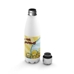 Creango - Botella Agua Termica Los Simpson De Acero Inoxidable
