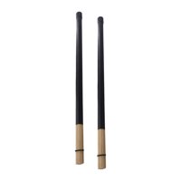 Magideal - 2X Baquetas Accesorios De Batería Mazo De Madera Instrumento De Percusión Baquetas Agarre Suave Para Una Fácil Reproducción Para Adultos Amantes De La Negro