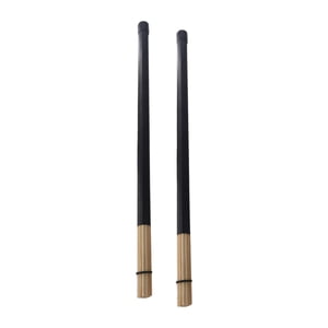 Magideal - 2X Baquetas Accesorios De Batería Mazo De Madera Instrumento De Percusión Baquetas Agarre Suave Para Una Fácil Reproducción Para Adultos Amantes De La Negro
