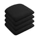thumbnail image 1 of 4 Fundas Para Sillas De Comedor, Fundas Para Asientos De Sillas De Comedor, Extraíbles, Color Negro, 1 of 5