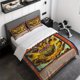 thumbnail image 1 of 3pcs Legend of Ekzodia Avatar Special Summon Effect Card Themed Three Piece Bedding Set Soft Duvet Cover And Two Pillowcases, 1 of 5