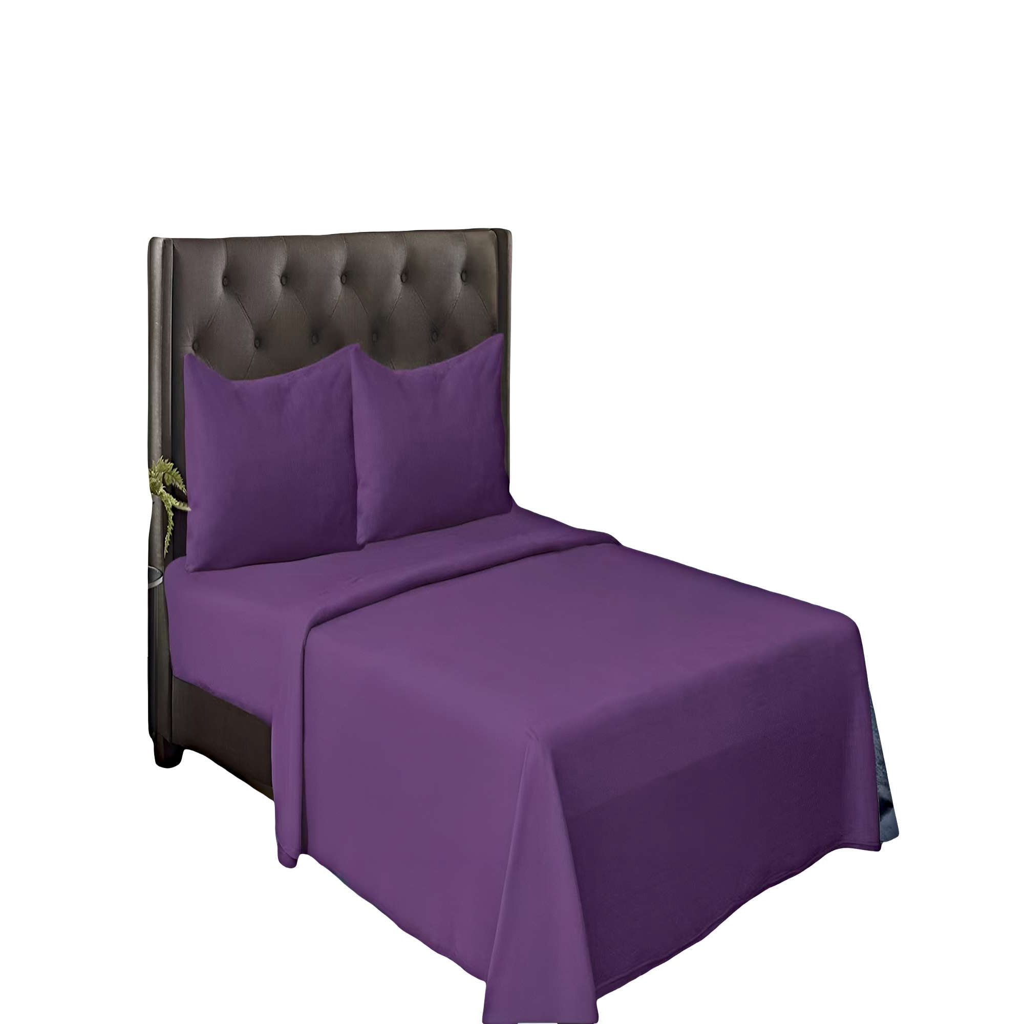 Genérico - Pack De Sabanas Polar 2 Plazas Morado