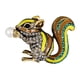 thumbnail image 4 of Crystal Rhinestone Children Lindo Ardilla Animal Broche Adornos Adornos Amarillo, 4 of 5