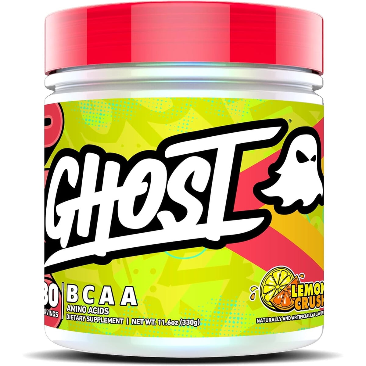 Ghost - Polvo Bcaa Lemon Crush 330 G 30 Serv 7 G