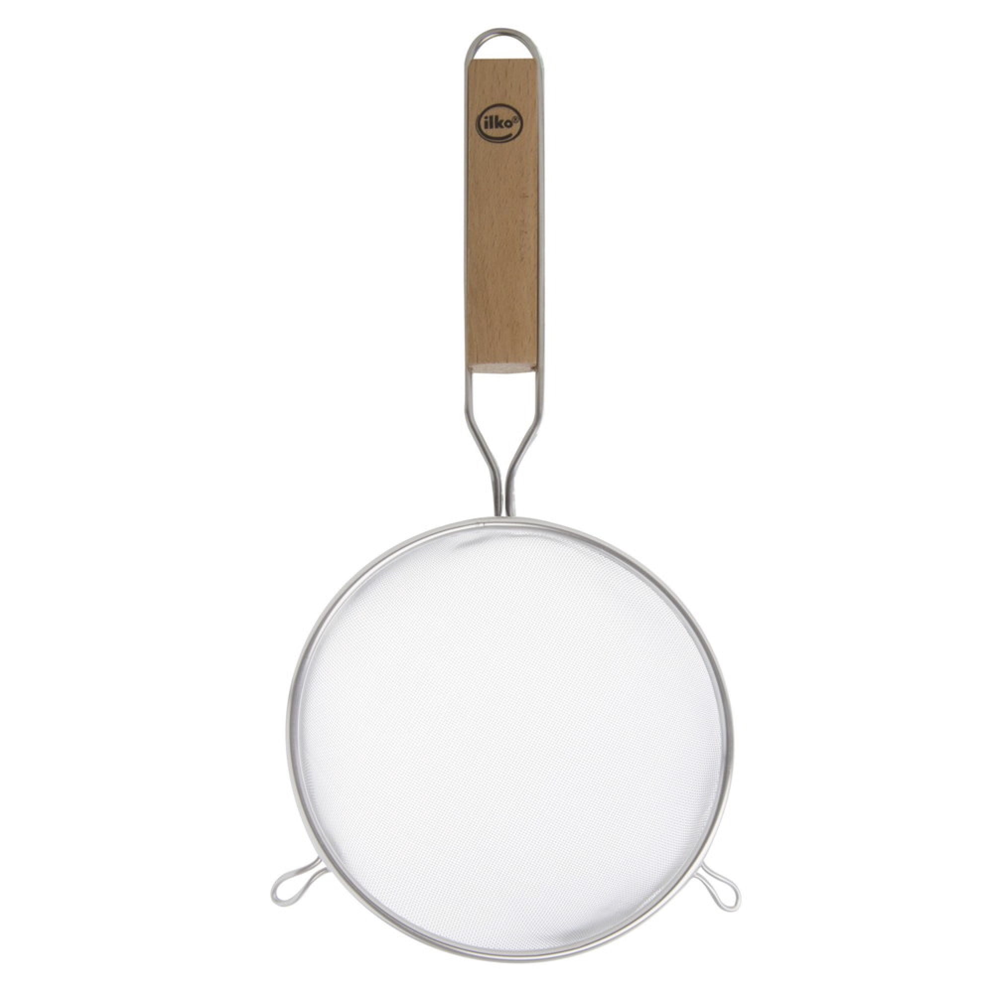 Colador 18 Alumino Clasica Acero Inoxidable - Madera Plateado, 1 Un