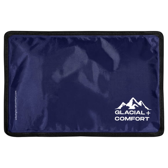 Bolsa de hielo en gel Glacial Comfort reutilizable para lesiones, 12 x 8