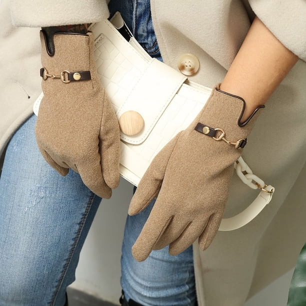 Women's Warm Windproof Gloves with Sensitive Touch Screen Texting Fingers - Perfect for Winter!