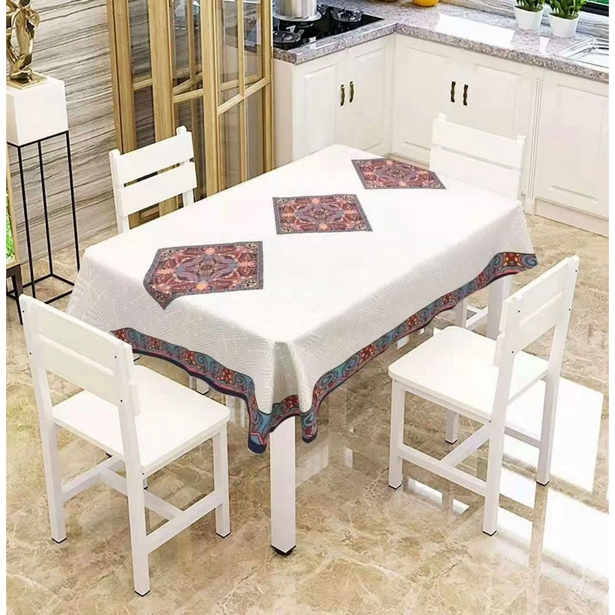 Genérico - Mantel Algodón Lino Negro 150x240