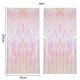 thumbnail image 2 of Cortina con flecos CCINEE rosa transparente para decoración de fiestas, 2 of 7