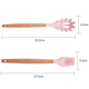thumbnail image 2 of Juego de utensilios de cocina de 2 piezas, de madera, fáciles de limpiar, antiadherentes, color rosa, 2 of 5