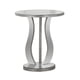 thumbnail image 1 of Mesa auxiliar Accent Monarch Specialties, plata cepillada con espejo, 1 of 5