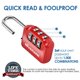 thumbnail image 4 of Candado GIVERARE Pack de 2, combinación de 3 dígitos reprogramable, 4 of 8