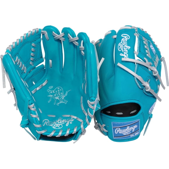Guante de béisbol Rawlings Heart of the Hide 29 cm (mano izquierda) – Verde azulado/Plata