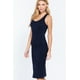 thumbnail image 2 of Saronite Vestido Midi Ajustado con Espalda Nadadora y sin Mangas Basics, Azul Marino (para Mujer), 2 of 4