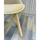 thumbnail image 3 of Silla Para Comedor Tulip Tapiz Lino Base Madera - Beige, 3 of 3