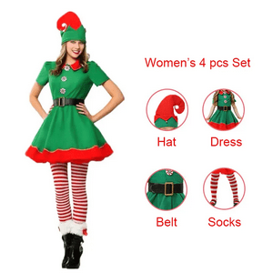Sm - Disfraz Cosplay De Elfo Navideño Para Mujer, Vestido Adultos