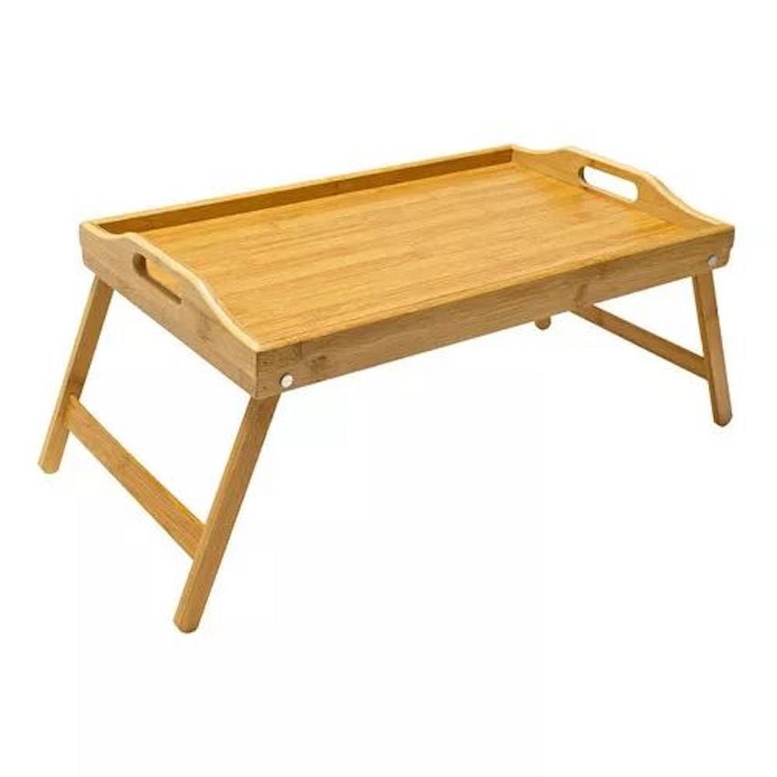 Oem - Mesa Desayuno Cama Mesa Laptop De Bamboo Madera 50cm