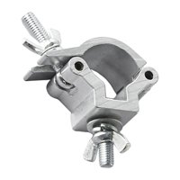 Magideal - Abrazadera Giratoria De Alta Resistencia, Abrazadera, Abrazadera De Luz De Escenario Para Luces, Haz De Cabezal Móvil, Luz De Escenario Led Plata 25 A 30Mm