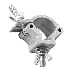 Magideal - Abrazadera Giratoria De Alta Resistencia, Abrazadera, Abrazadera De Luz De Escenario Para Luces, Haz De Cabezal Móvil, Luz De Escenario Led Plata 25 A 30Mm