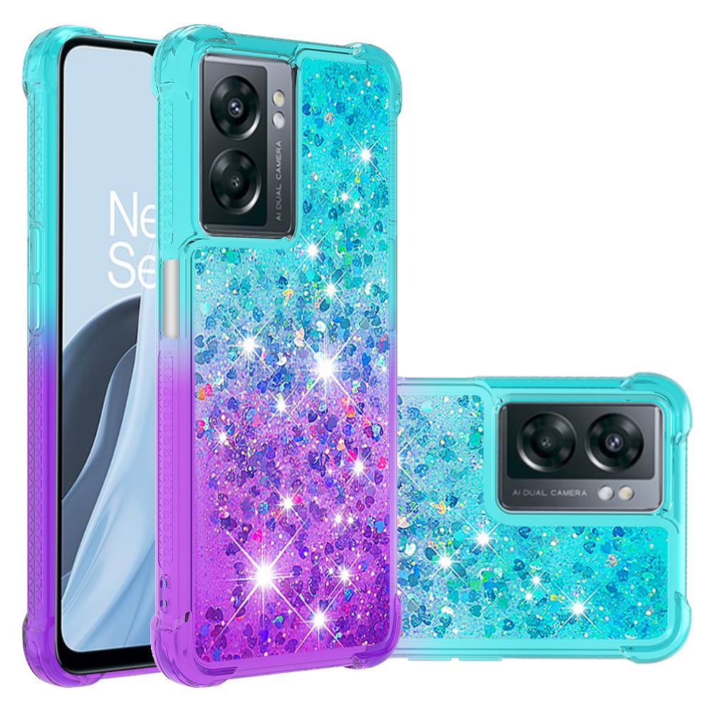 Foxdock - Funda Para Oneplus Nord N300 Con Diseño Gradiente Y Brillo Líquido Antigolpes Tpu