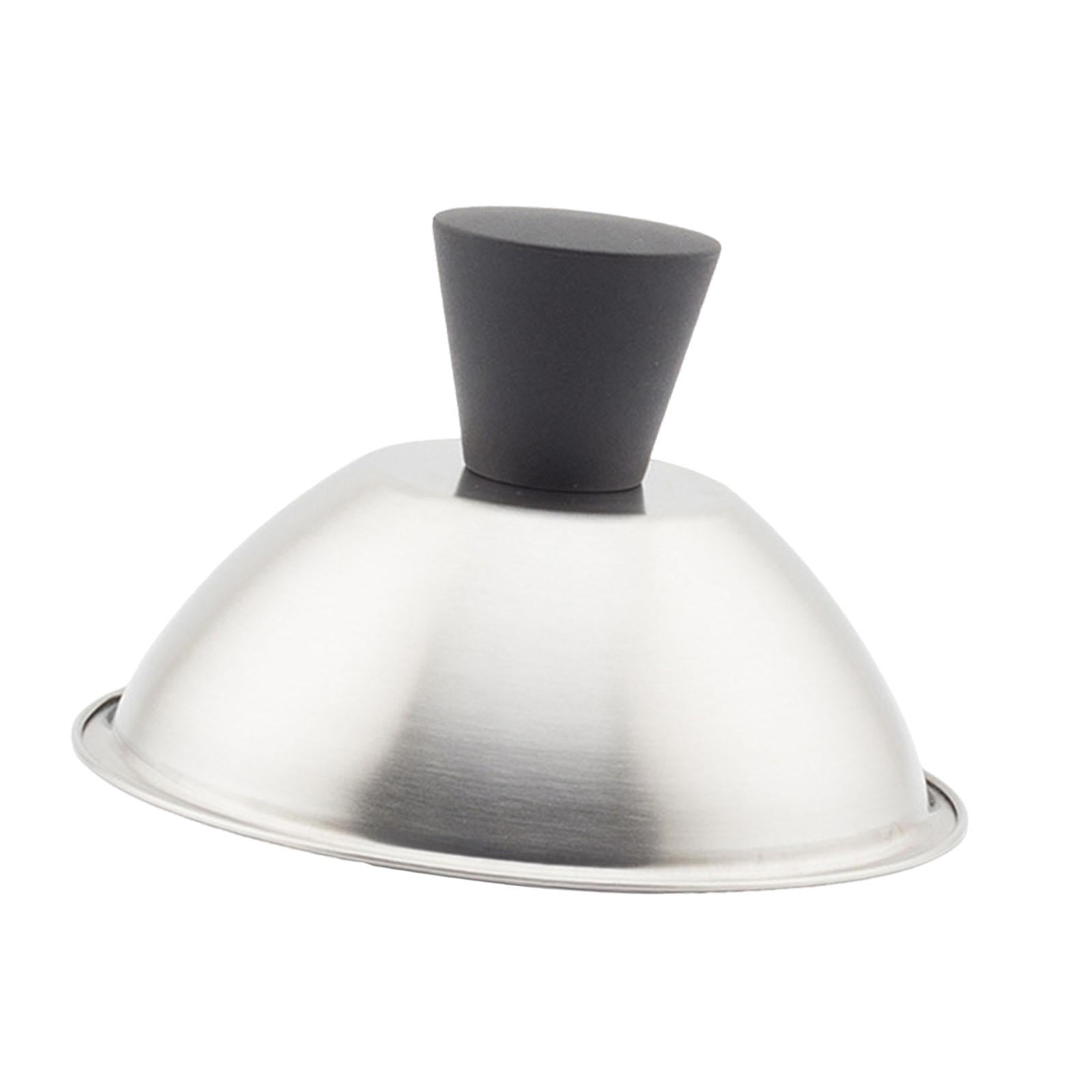 Bothyi - Tapa De Plancha Plana Redonda Para Derretir Queso, Ideal Para Asar Hamburguesas Al Vapor, 13,5 Cm