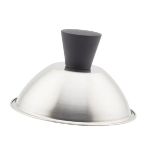 Bothyi - Tapa De Plancha Plana Redonda Para Derretir Queso, Ideal Para Asar Hamburguesas Al Vapor, 13,5 Cm