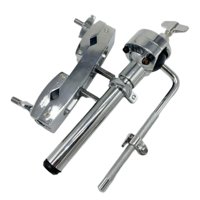 Bothyi - Soporte De Metal Para Tom Individual, Soporte Para Batería, Juego De Batería De Actuación Musical, Varilla Corta Con Abrazadera