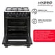 thumbnail image 3 of Cocina a gas 4Q 60cm con Horno eléctrico con Grill CH-600NG Sindelen, 3 of 8