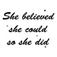 Rienda Libre Graphics - Decomural She Believed She Could Inspirational Ws-44136