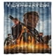 thumbnail image 1 of Cortina de ducha Terminator Genisys, juego de cortina de baño con ganchos, tamaño 66 x 72 pulgadas, 1 of 3