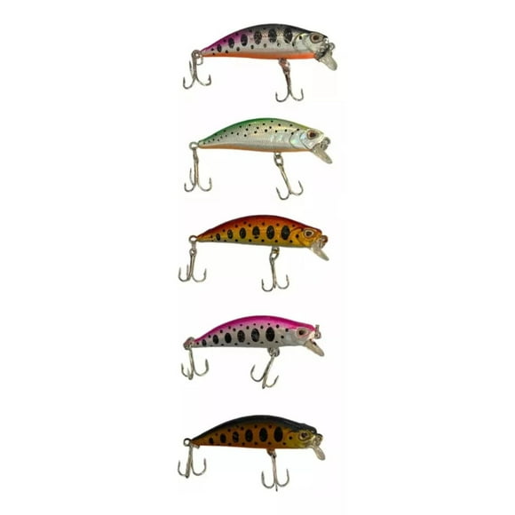 Señuelos De Pesca 5g 55mm Rio Y Lago Trucha Y Salmon + Caja