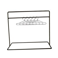 Magideal - Perchero De Ropa En Miniatura Para Casa De Muñecas Con 5 Perchas, Accesorios De Decoración Para Casa De Muñecas, Estante De Joyería, Estante Para Vest Negro