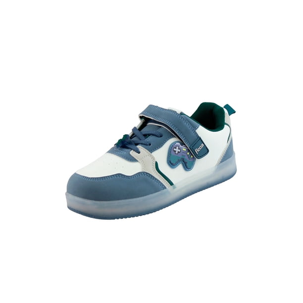 Zapatilla led velcro elastico kids niño 919