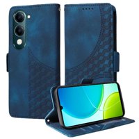 Carcasa Foxdock Vivo Y29S 5G De Cuero Pu, Diseño Acolchado Clásico, Protección Contra Caídas Y Rayones