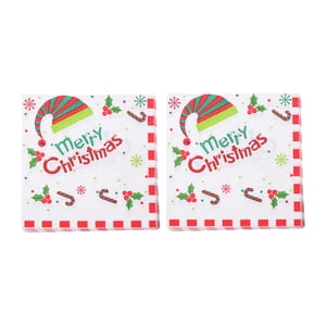 Bothyi - Servilletas Desechables De Papel Para Mesa De Cena, Para Aniversario, Boda, Navidad, Sombrero De Navidad