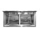 thumbnail image 3 of Lavadero Mural 2 Tazas Acero Inoxidable 140x60 Cm, 3 of 24