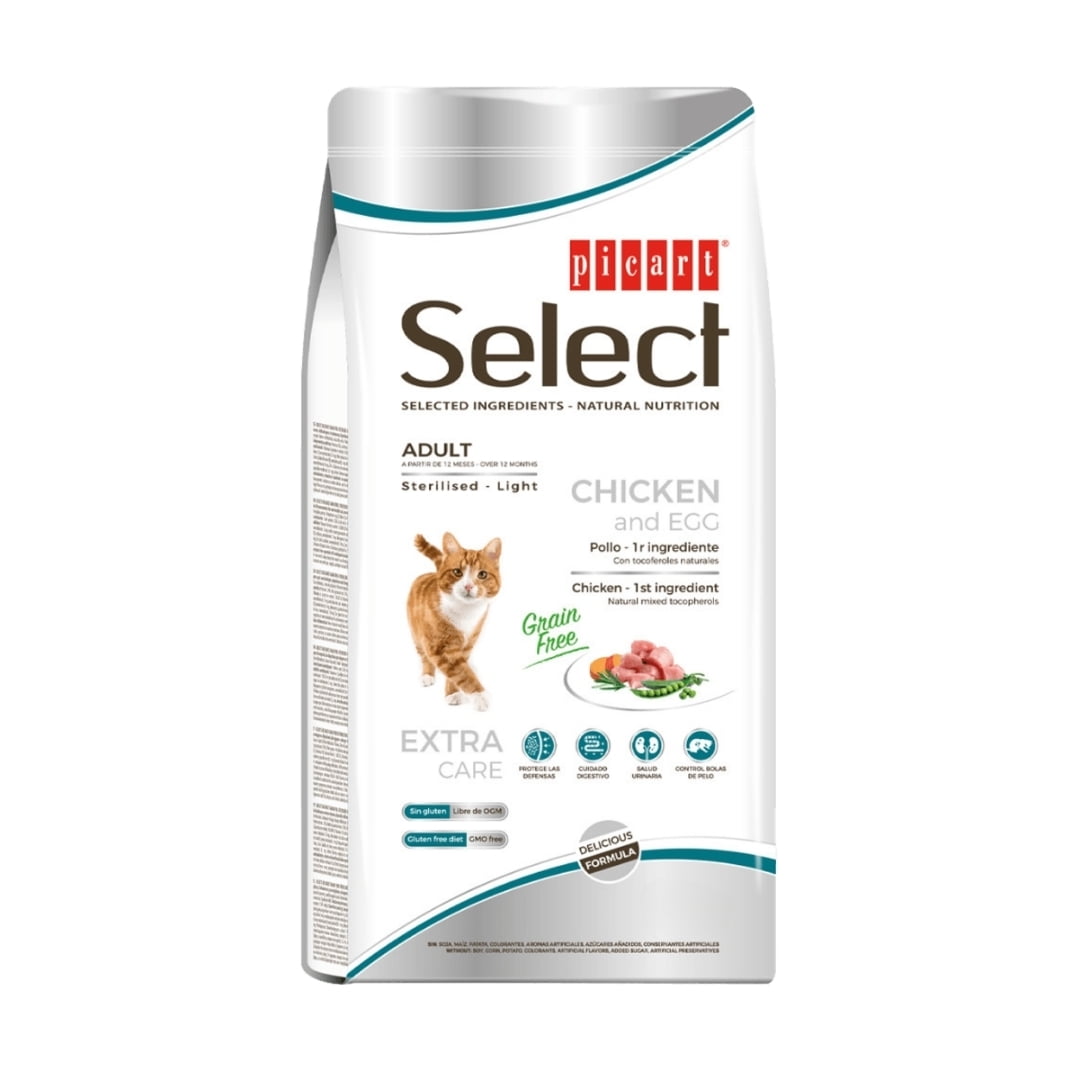 Select Cat - Select Gatos Adultos Esterilizados Light (grain Free) 8 Kg.