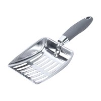 Magideal - Cuchara Para Tamizar Arena Para Gatos, Rayas Huecas Suministros De Limpieza Para Mascotas Tamizar Arena Para Interiores Caja De Arena Para Gatos