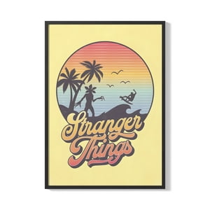 Creango - Cuadro Poster Enmarcado Stranger Thing Diseño 5 Decorativo