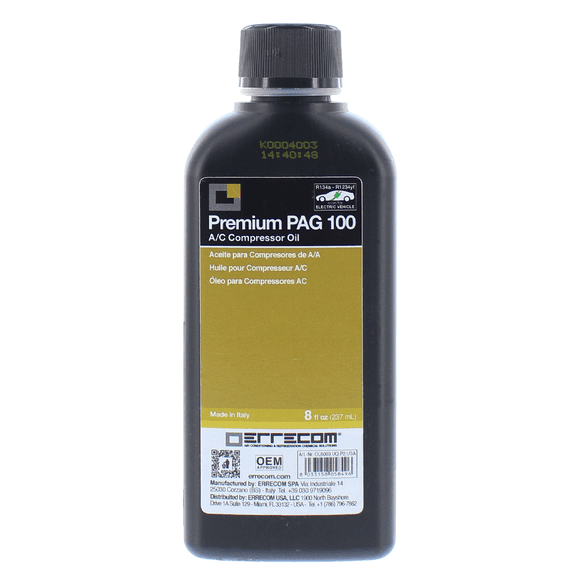 Aceite Compresor A/C PAG 100 237ml Errecom R134a R1234yf