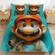 thumbnail image 1 of Super Mario 3-Piece Comforter Set for Bedroom Super Mario Bedding Set for Kids Adults Soft Microfiber Duvet Cover Set with Zipper Closure, 1 of 5