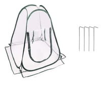 Xusx111 - Cubierta De Invernadero Emergente Casa De Flores Mini Planta De Jardinería Flor Sala De Sol, Cubierta De Invernadero De Pvc Del Patio Trasero Para Plantas De Jardinería Protectoras De Helada