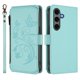 thumbnail image 2 of Funda Cartera Mariposa para [Samsung Galaxy S24 Plus] con Soporte y Cremallera Verde menta, 2 of 6