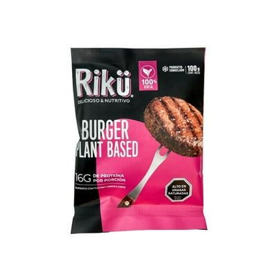 Hamburguesa Vegetal Plant Based 100 G Rikü