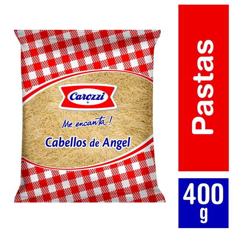 Fideo Pasta Cabellos De Angel Corto Bolsa 400 g Carozzi