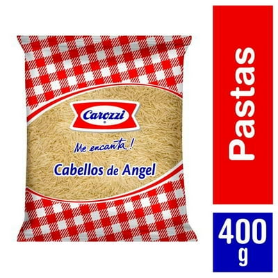 Fideo Pasta Cabellos De Angel Corto Bolsa 400 G Carozzi