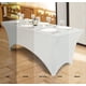 thumbnail image 4 of Mantel Utopia Kitchen Spandex, paquete de 2 unidades, 6 pies, blanco, 4 of 9