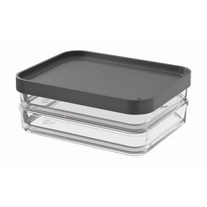 Coza - Contenedor Clear Duo 560Ml Gris Grafito Gris