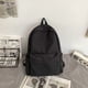 thumbnail image 1 of Women Schoolbag Waterproof Large Capacity School Backpack Smooth Zipper Solid Color Teens Girl Casual Daypack Bag Student Supply, 1 of 3